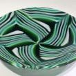 Green Pinwheel Bowl by Bob Heath