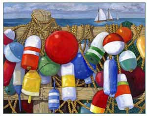 Buoys by Paul Brent